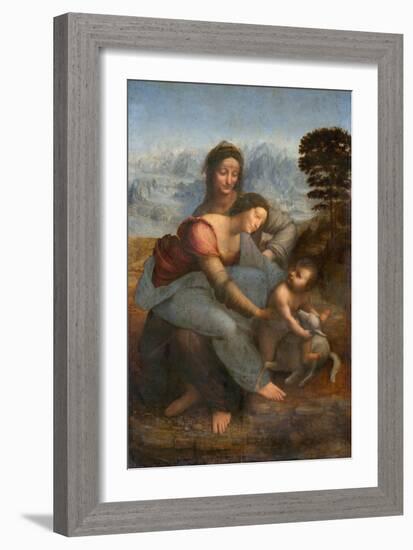 Virgin and Child with St. Anne by Leonardo da Vinci-null-Framed Giclee Print