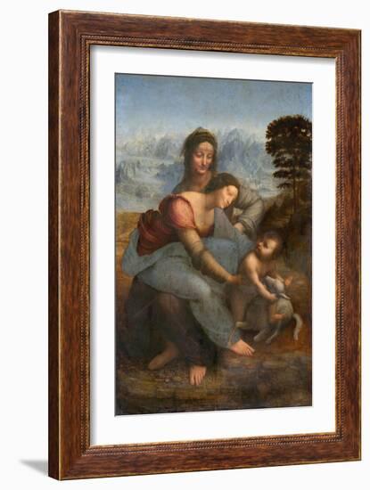 Virgin and Child with St. Anne by Leonardo da Vinci-null-Framed Giclee Print