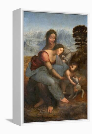 Virgin and Child with St. Anne by Leonardo da Vinci-null-Framed Premier Image Canvas