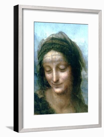 Virgin and Child with St Anne (Detail), 1502-1516-Leonardo da Vinci-Framed Premium Giclee Print