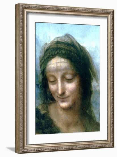 Virgin and Child with St Anne (Detail), 1502-1516-Leonardo da Vinci-Framed Giclee Print