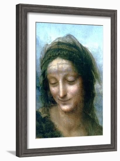 Virgin and Child with St Anne (Detail), 1502-1516-Leonardo da Vinci-Framed Giclee Print