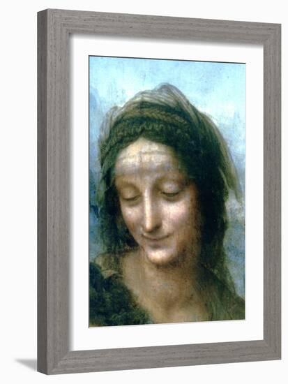 Virgin and Child with St Anne (Detail), 1502-1516-Leonardo da Vinci-Framed Giclee Print