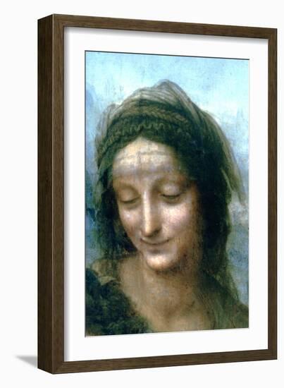 Virgin and Child with St Anne (Detail), 1502-1516-Leonardo da Vinci-Framed Giclee Print