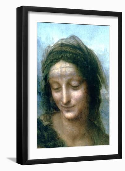 Virgin and Child with St Anne (Detail), 1502-1516-Leonardo da Vinci-Framed Giclee Print