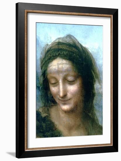 Virgin and Child with St Anne (Detail), 1502-1516-Leonardo da Vinci-Framed Giclee Print