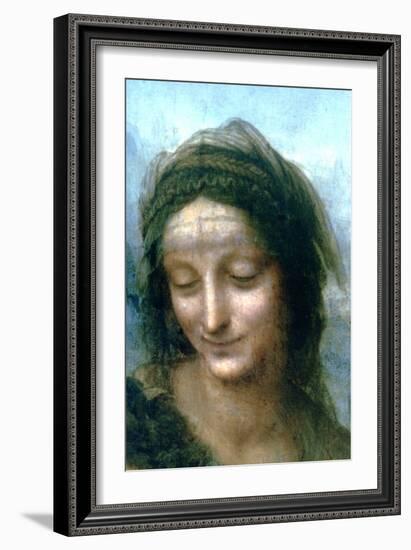 Virgin and Child with St Anne (Detail), 1502-1516-Leonardo da Vinci-Framed Giclee Print