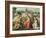 Virgin and Child with the Archangels Michael, Gabriel and Raphael-Lucas De Heere-Framed Giclee Print