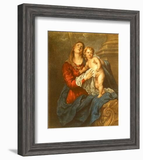 Virgin and Child-Sir Anthony Van Dyck-Framed Collectable Print