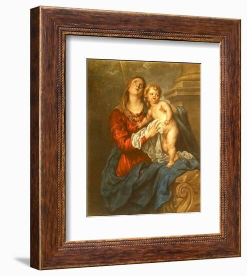 Virgin and Child-Sir Anthony Van Dyck-Framed Collectable Print