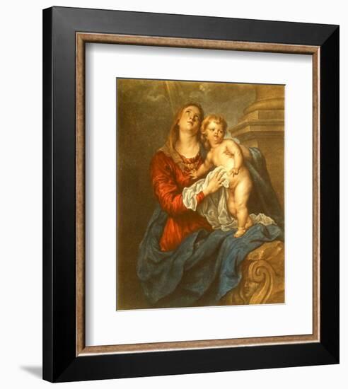 Virgin and Child-Sir Anthony Van Dyck-Framed Collectable Print