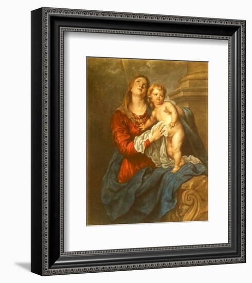 Virgin and Child-Sir Anthony Van Dyck-Framed Collectable Print