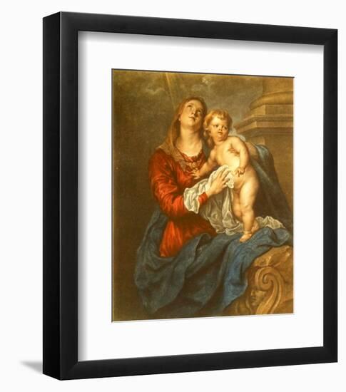 Virgin and Child-Sir Anthony Van Dyck-Framed Collectable Print