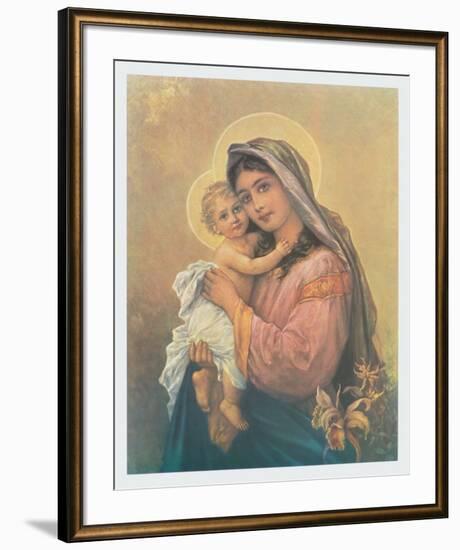 Virgin and Child-Zatzka-Framed Collectable Print