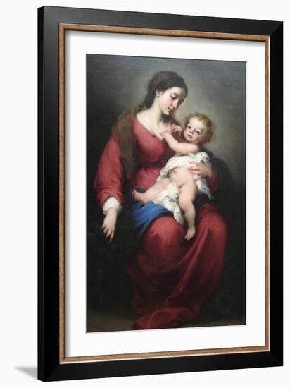 Virgin and Child-Bartolome Esteban Murillo-Framed Art Print