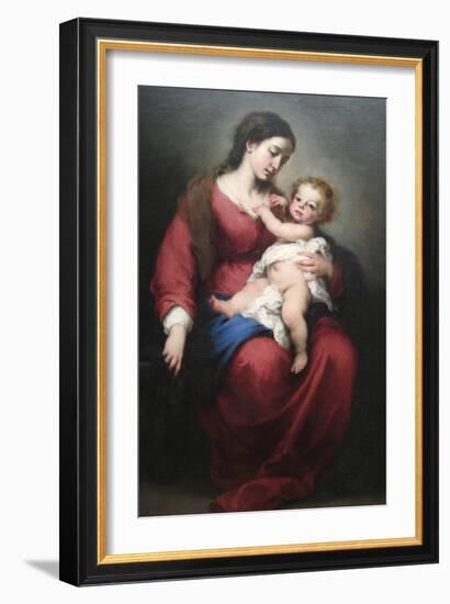 Virgin and Child-Bartolome Esteban Murillo-Framed Art Print