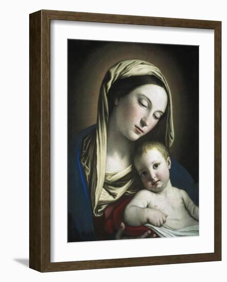 Virgin and Child-Giovanni Battista Salvi da Sassoferrato-Framed Art Print