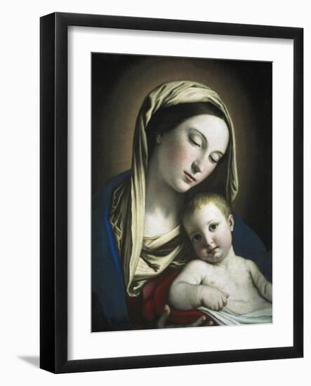 Virgin and Child-Giovanni Battista Salvi da Sassoferrato-Framed Art Print