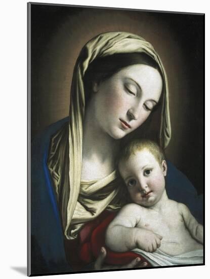 Virgin and Child-Giovanni Battista Salvi da Sassoferrato-Mounted Art Print