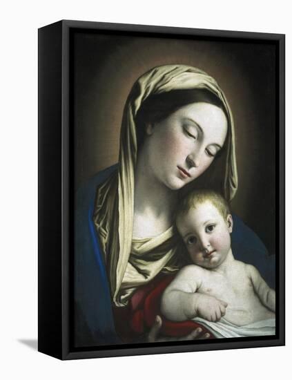 Virgin and Child-Giovanni Battista Salvi da Sassoferrato-Framed Stretched Canvas