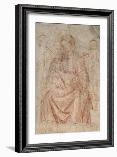 Virgin and Child-Sandro Botticelli-Framed Giclee Print