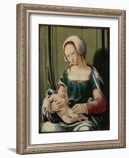 Virgin and Child-Lucas van Leyden-Framed Art Print