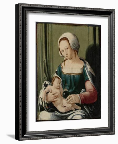 Virgin and Child-Lucas van Leyden-Framed Art Print