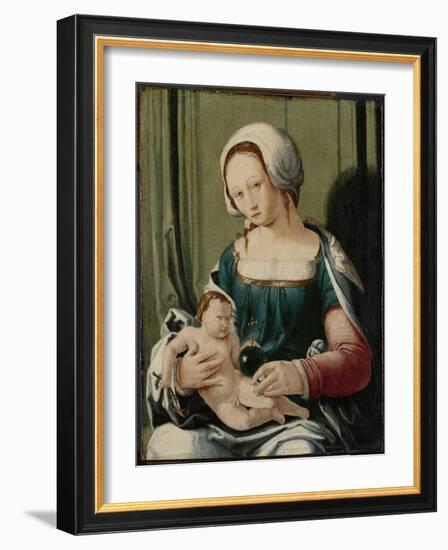 Virgin and Child-Lucas van Leyden-Framed Art Print