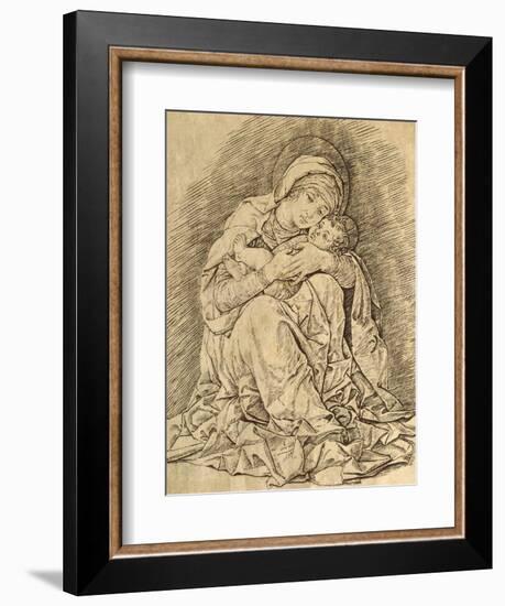 Virgin and Child-Andrea Mantegna-Framed Giclee Print