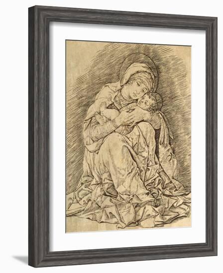 Virgin and Child-Andrea Mantegna-Framed Giclee Print