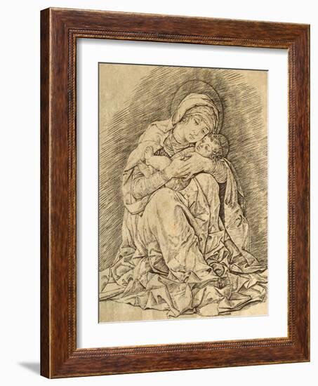 Virgin and Child-Andrea Mantegna-Framed Giclee Print