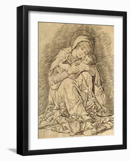 Virgin and Child-Andrea Mantegna-Framed Giclee Print