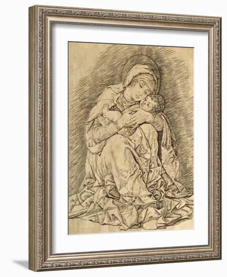 Virgin and Child-Andrea Mantegna-Framed Giclee Print