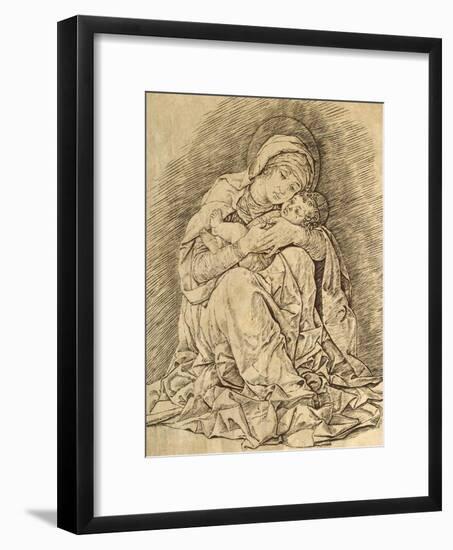 Virgin and Child-Andrea Mantegna-Framed Giclee Print