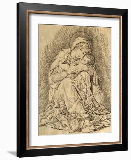 Virgin and Child-Andrea Mantegna-Framed Giclee Print