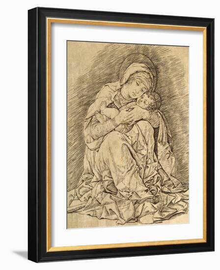 Virgin and Child-Andrea Mantegna-Framed Giclee Print