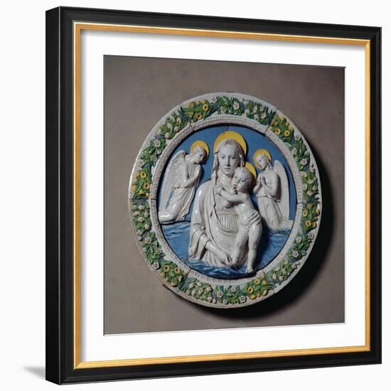 Virgin and Child-Luca Della Robbia-Framed Giclee Print