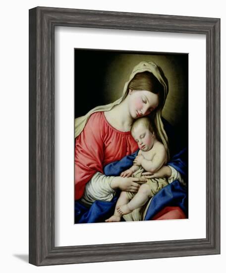 Virgin and Child-Giovanni Battista Salvi da Sassoferrato-Framed Giclee Print