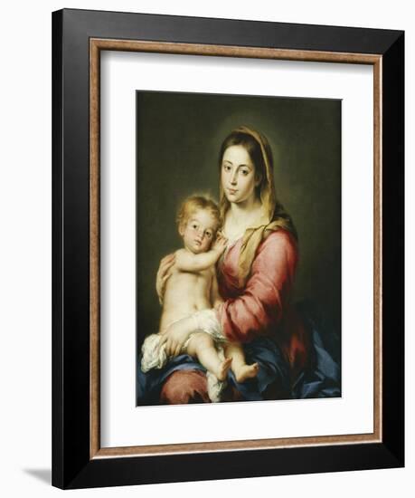 Virgin and Child-Bartolome Esteban Murillo-Framed Giclee Print