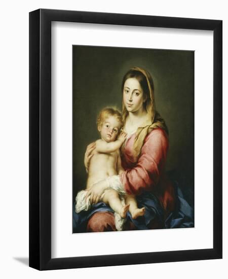 Virgin and Child-Bartolome Esteban Murillo-Framed Giclee Print