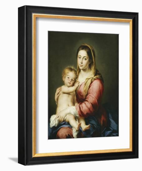 Virgin and Child-Bartolome Esteban Murillo-Framed Giclee Print