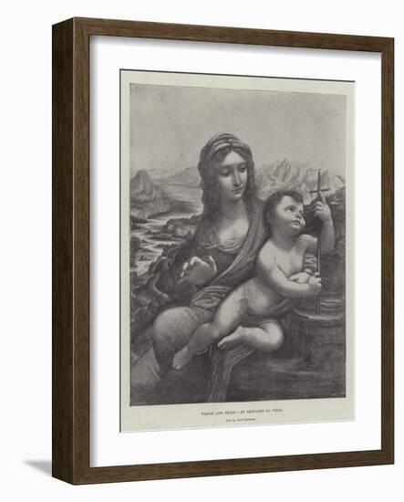 Virgin and Child-Leonardo da Vinci-Framed Giclee Print