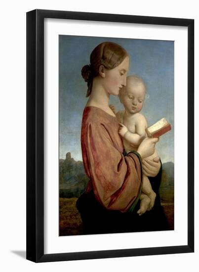 Virgin and Child-William Dyce-Framed Giclee Print