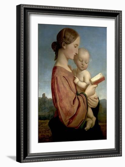 Virgin and Child-William Dyce-Framed Giclee Print