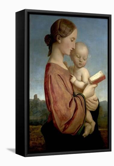 Virgin and Child-William Dyce-Framed Premier Image Canvas