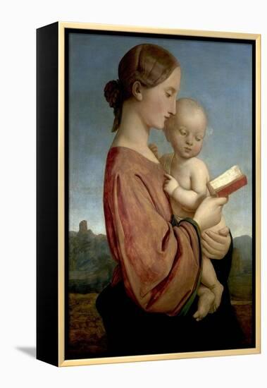 Virgin and Child-William Dyce-Framed Premier Image Canvas