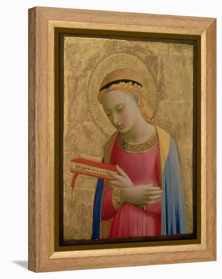 Virgin Annunciate, 1450-55 (Gold Leaf and Tempera on Wood Panel) (See also 139311)-Fra Angelico-Framed Premier Image Canvas