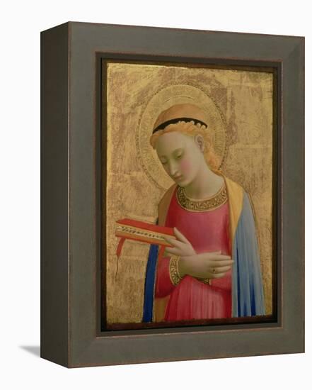 Virgin Annunciate, 1450-55 (Gold Leaf and Tempera on Wood Panel) (See also 139311)-Fra Angelico-Framed Premier Image Canvas