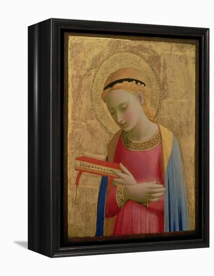 Virgin Annunciate, 1450-55 (Gold Leaf and Tempera on Wood Panel) (See also 139311)-Fra Angelico-Framed Premier Image Canvas