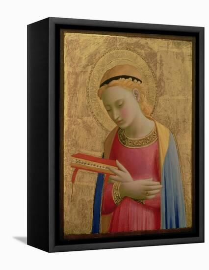 Virgin Annunciate, 1450-55 (Gold Leaf and Tempera on Wood Panel) (See also 139311)-Fra Angelico-Framed Premier Image Canvas